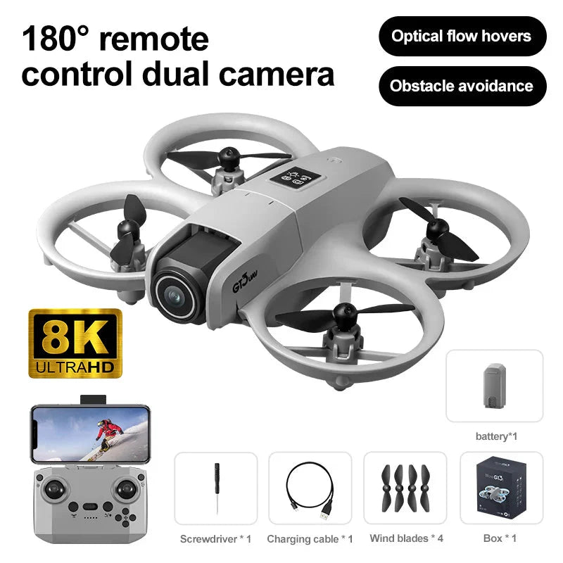 GT3 RC Drone – 8K Dual Camera & Obstacle Avoidance