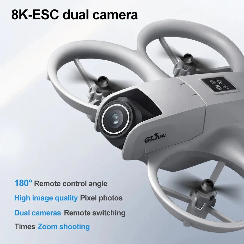 GT3 RC Drone – 8K Dual Camera & Obstacle Avoidance