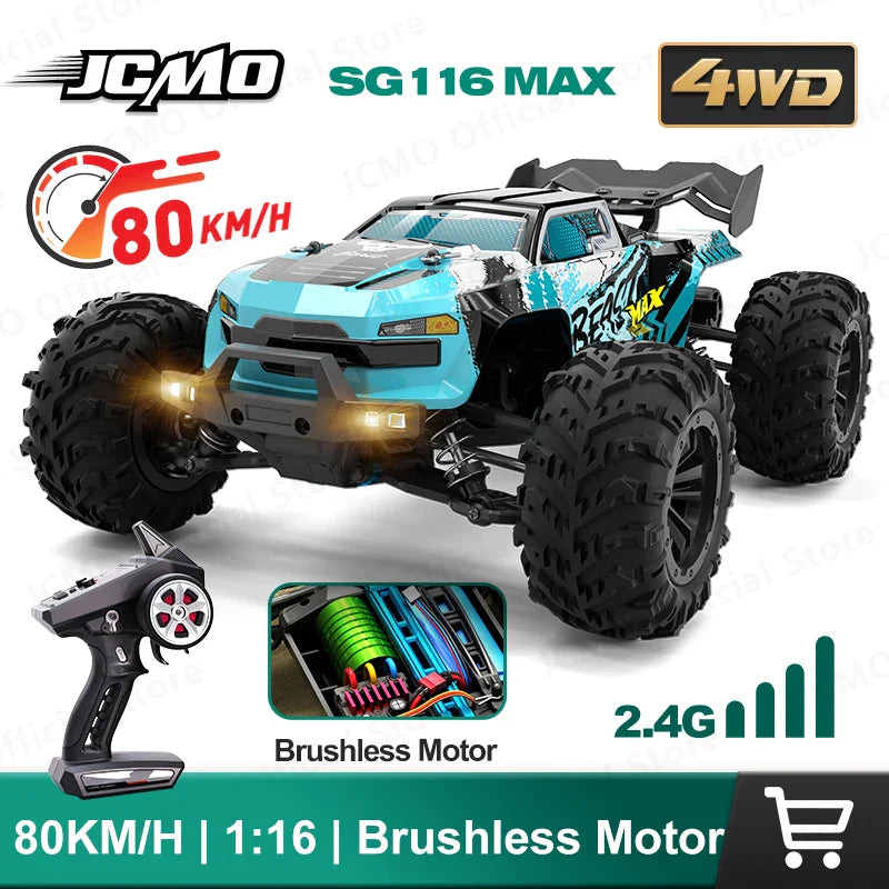 SG116MAX Brushless 4WD RC Car 1:16 – Up to 80KM/H