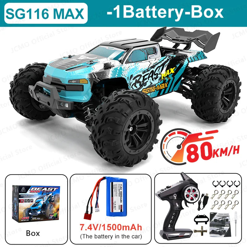 SG116MAX Brushless 4WD RC Car 1:16 – Up to 80KM/H
